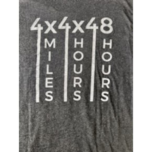 David Goggins 4x4x48 Challenge Tee Charcoal Grey - Men's Medium - Minor Defects - Picture 5 of 6